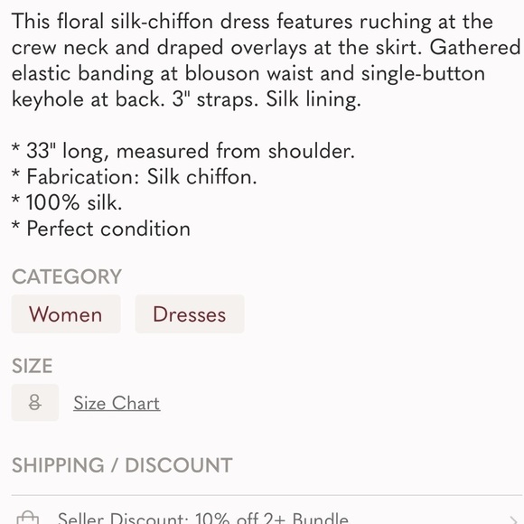 TIBI: 100% silk Genevieve Draped Dress - Picture 3 of 9